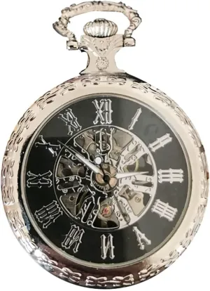 Elegant Mechanical Pocket unrecognizable economic service draw climb Watch Round Pocket Watches Watch with Chain Vintage Pocket Watch with Chain 