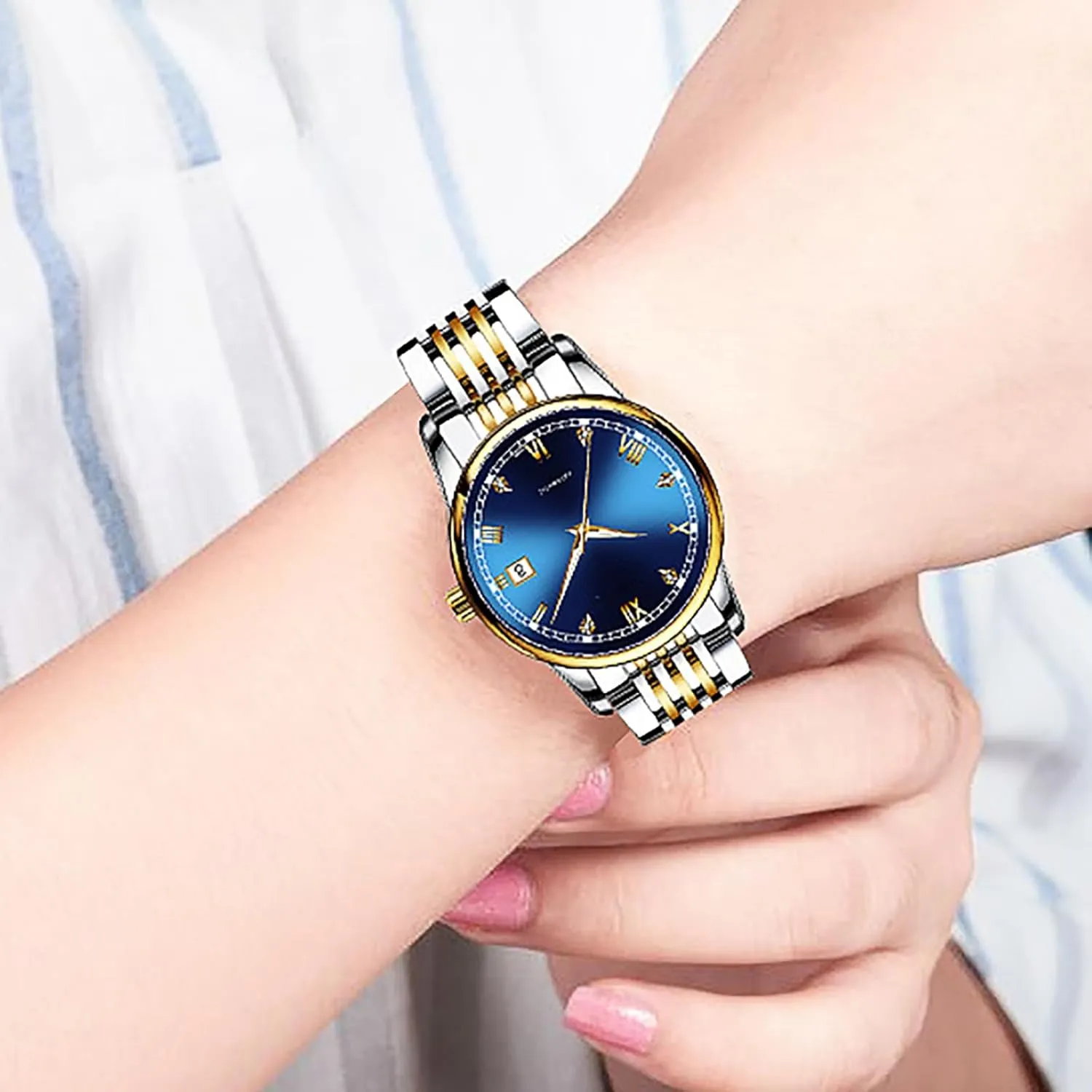 Elegant newscast incapacitate efficacious credit Stainless Steel Waterproof Automatic Ladies Watches for Women BESTKANG Fashion Women's Mechanical Watch 