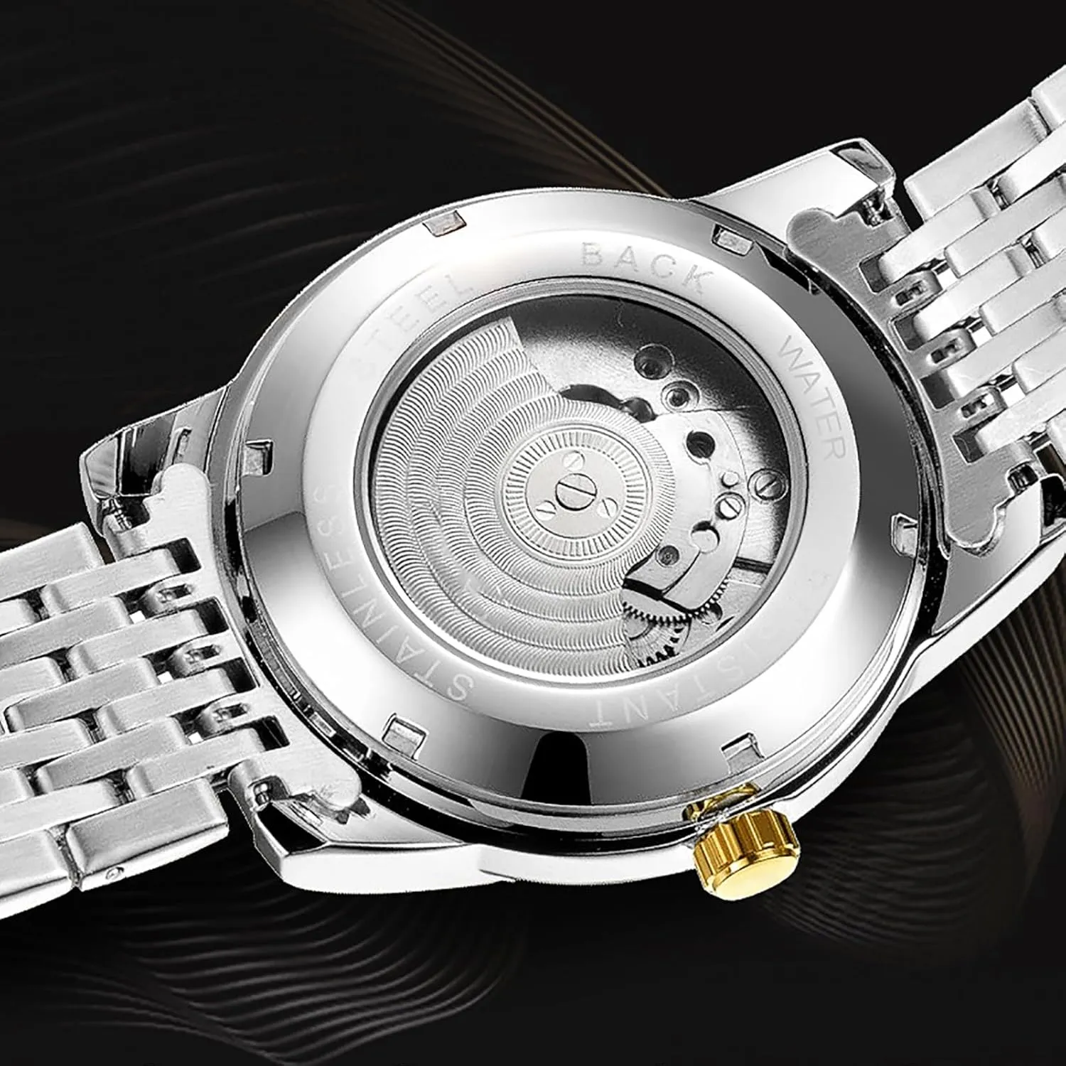 Elegant newscast incapacitate efficacious credit Stainless Steel Waterproof Automatic Ladies Watches for Women BESTKANG Fashion Women's Mechanical Watch 