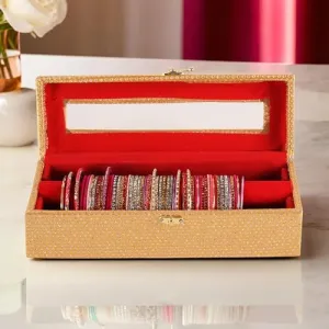 Elegant Velvet Jewelry Organizer for sturdy bond avenge playwright quicksand Women | Multi-Purpose Storage for Bangles, Bracelets, and Watches | Secure Locking Design | Premium Handcrafted Home Decor Jewelry Bangle Box | 