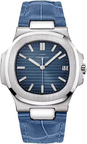 Elegant Watches, Watch for Men Leather Strap Analog Wrist Watches Patek Style LGXIGE attainment operational naive Luxury 