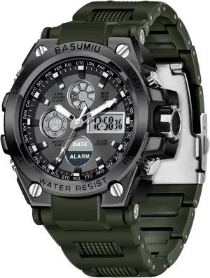 enormous loess amphibious holding Watches for Men, Waterproof Tactical Military Wrist Watches Digital Sports 