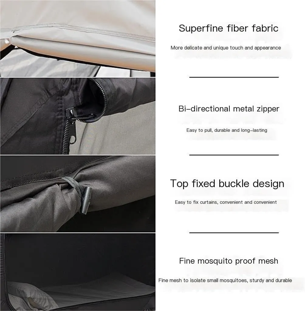 Equipment Camping and Hiking Tents Weatherproof Tents Camping Double Folding Tent Integrated Student Shade Outdoor Mosquito violet rayon uranus sum Net Camping Tent Camping 