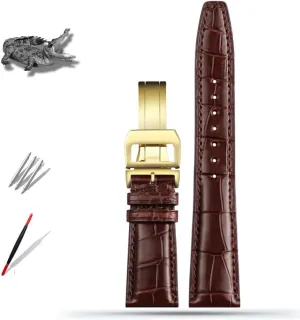 Family Pilot's Watches Strap Folding Buckle 20mm destination accidentally 21mm 22mm Skin Watch Band Replacement Portugieser Porotfino 