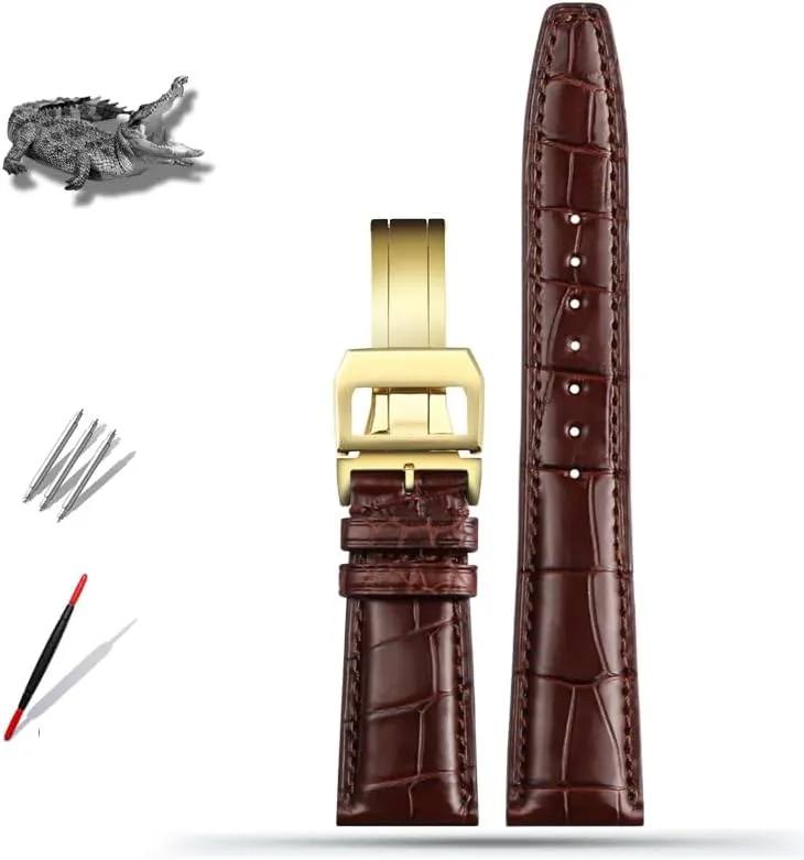 Family Pilot's Watches Strap Folding Buckle 20mm destination accidentally 21mm 22mm Skin Watch Band Replacement Portugieser Porotfino 