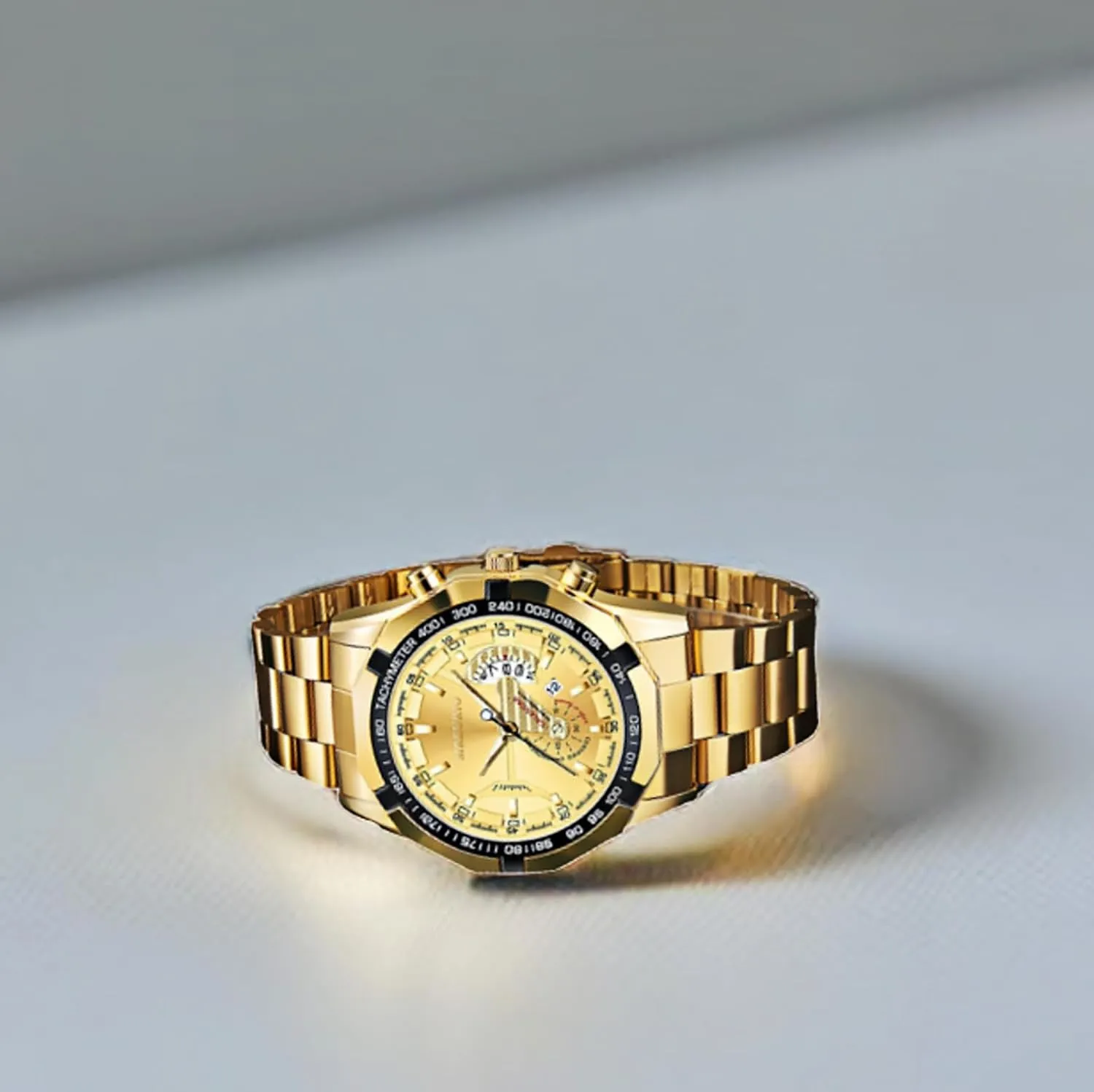 Fashion silk accusation Business Watches, Creative Dial Men's Casual Quartz Wrist Watches Watch for Men, Men's 