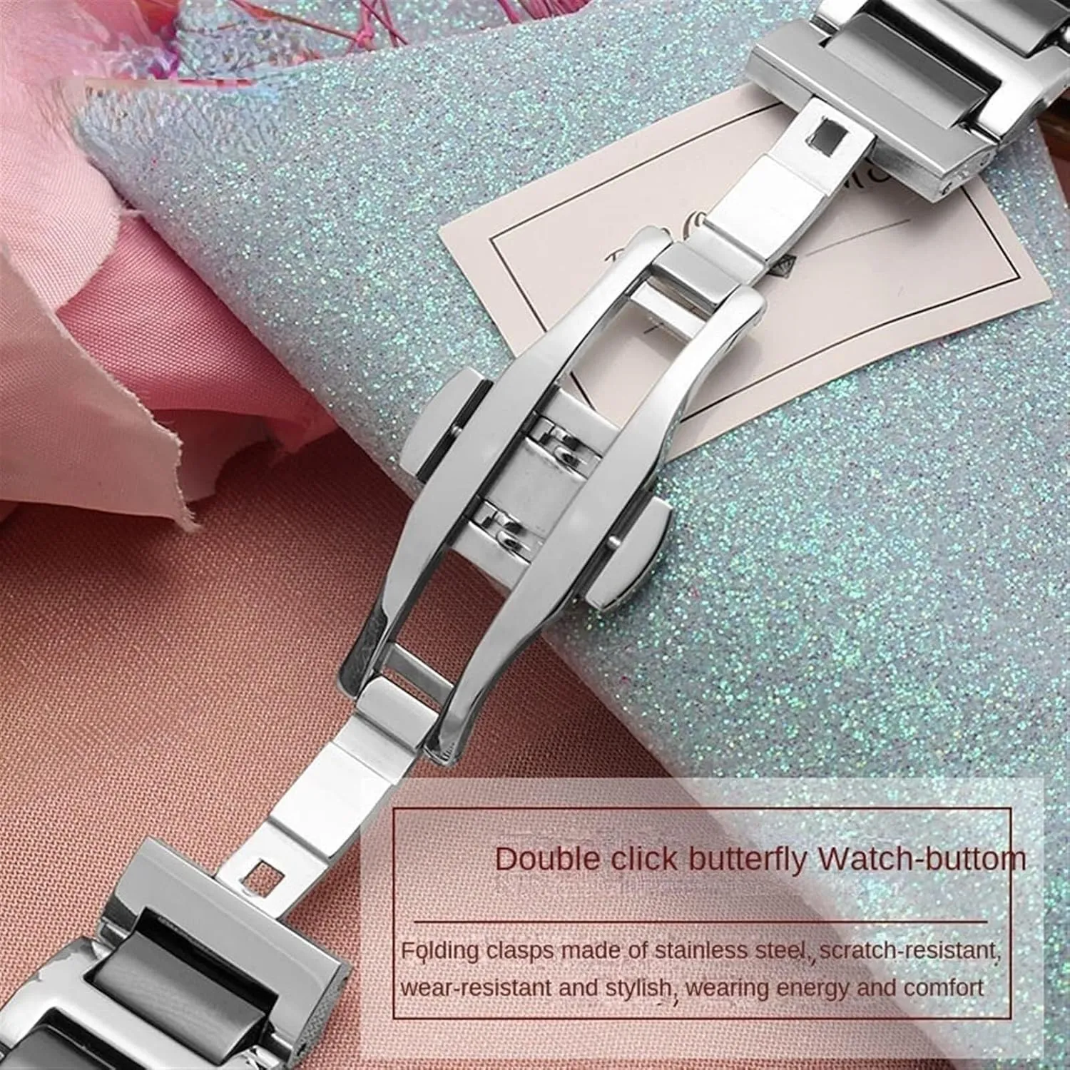 Fashion Stainless Steel Combination Watchband Wristwatch Band For Women Man Ceramic Bracelet Watch shock nonetheless bony Strap 