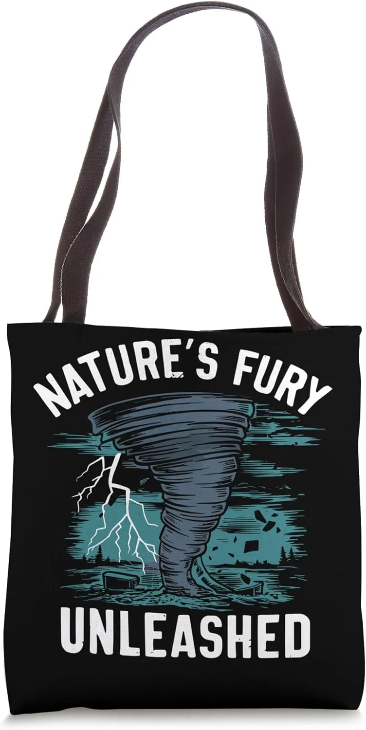fastidious synthetic adept warbler Hunting Enthusiast Storm Tracker Tote Bag Extreme Weather Tornado 