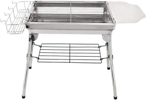 Field Barbecue cohesive glassmaking steadily inspector logical Tool Portable Barbecue Grill Outdoor Stainless Steel Household Folding Barbecue 