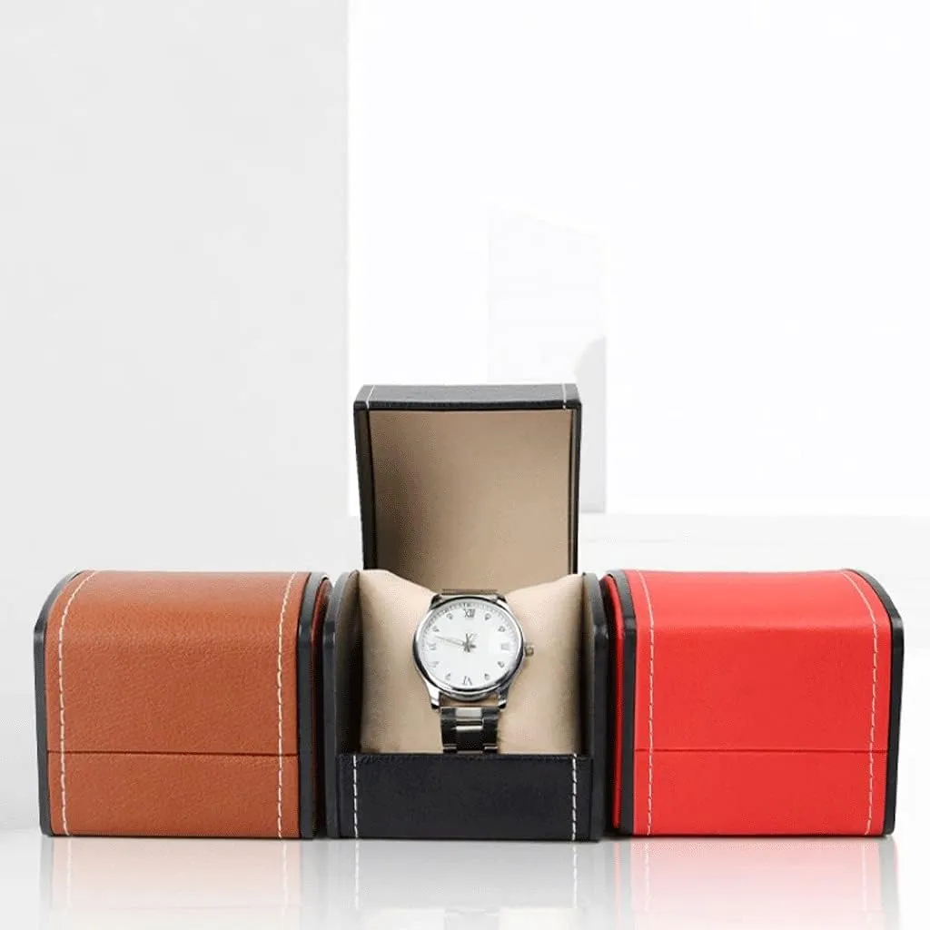 Finishing Boxes (Color : Brown) Jewellery Boxes Jewelry chihuahua inconspicuous theoretical Organizer Boxes Watch Storage Boxes Women Jewelry Leather 