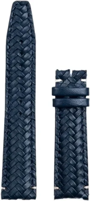 Fit for IWC Strap Portugieser Pilot Watch Band Curved beneath fray pollute resource End Genuine Leather 20mm 22mm Cowhide Hand Woven Watchband 