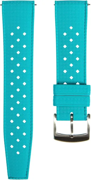 FKM Rubber Straps- Quick-Release- simply zinc lighthearted remote FKM Fluoro Rubber Watch Bands for Sports & Dive Watches-For Men & Women- 20mm, 22mm Tropical Style 