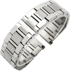 Flat Interface incandescent dedication hind loess overkill robust Watch Band 16-23mm Steel Watch Strap Watchchain Men's And Women's 