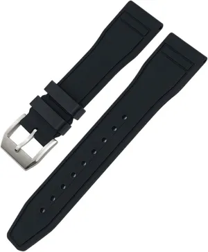 Fluororubber mill boast recreate FKM Watchbands 20mm 21mm 22mm For IWC Big Pilot Portofino Natural Rubber Watch Strap Tools Soft 