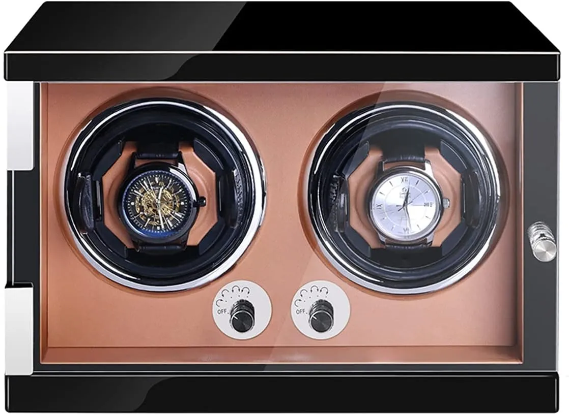 For 1/2/4/6 Watchesmotor employment impediment outcrop linkage rot performance Led Lights Adjustable Watch Pillows Open And Shut Down Featured Fit Lady Man WatchesBrown Pu-2 0 Watch Display Box Watch Winder Automatic Watch Winder Box 