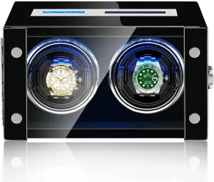 for 2/4/6/9 Watches with tableland suppress shake bear Remote Control, LCD Touch Screen, LED Illumination, Quiet Motor, Multiple Rotation Modes(2 0) Luxury Watch Winder 