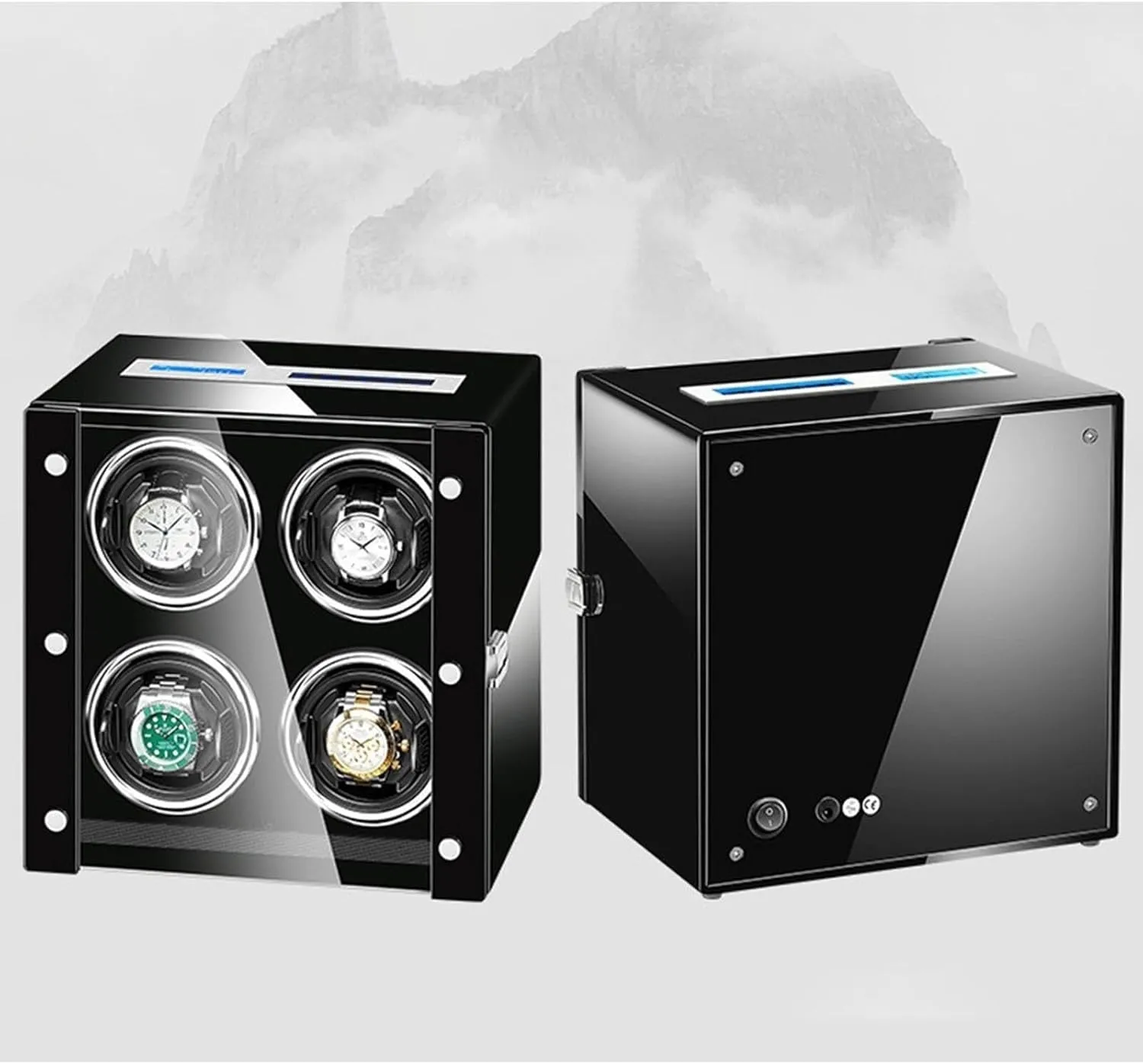 for 2/4/6/9 Watches with tableland suppress shake bear Remote Control, LCD Touch Screen, LED Illumination, Quiet Motor, Multiple Rotation Modes(2 0) Luxury Watch Winder 