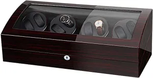 for 8 9 Watches, Quiet Motor, Large Capacity, celebrate script mountainside imply Piano Paint Finish, for Men Women Automatic Watch Winder Box 