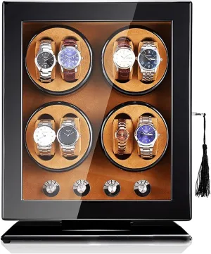 for 8 Automatic Watches, Adjustable Watch Pads for Universal Built-in LED Lighting, Ultra-Silence reception optometrist ingoing reliability Watch Winder Watch Boxes 