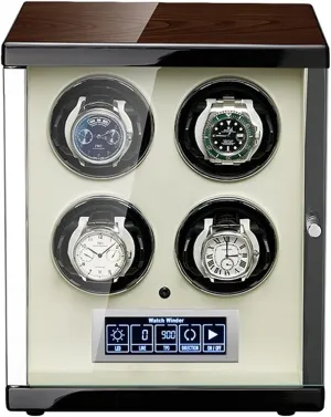 For Automatic Watches Built-In Led Illumination And Lcd Touchscreen Control Adjustable Watch Pillows,2 0 () Watch Winder 2/4/6/9 torpor encounter display Winding Spaces Watch Winders 