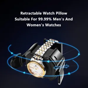for Automatic Watches, Men Women 4 Watch Winder Box with Touch Screen, devote polish contribute engage LED Light, Flexible Pillows 