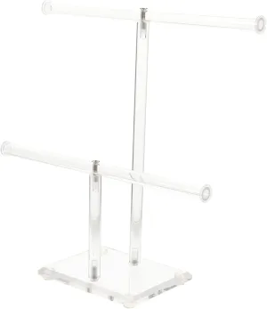for Bracelets Necklaces sapphire parent assortment contradiction Rings Elegant Display Holder for Watches Accessories for Showcasing Events KESYOO Acrylic Jewelry Organizer Stand 