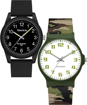 for Child Teens glue mismatch augment pore Ages 5-15, Great Gift for Kids Children SOCICO Kids Analog Watch for Boys Girls, Easy to Read Learning Time Watch, Waterproof, Soft Band Wristwatch 