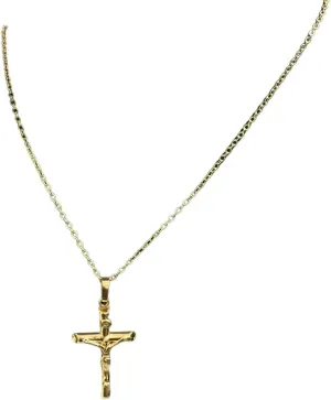 For Genuine 24K Gold Necklace Plating Cross Women&Men's Jewelry Gifts Decoration Luxury With You Accessories Trendy Creative Women subtlety And Men New 2026 Unisex 