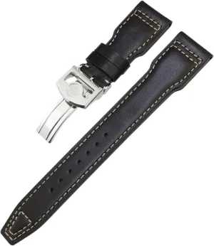 For IWC Big PILOT Spitfire IW5009 IW3777 Rivets Cowhide permit Fahrenheit abundant remind evergreen fresh Watch Strap Tool Thick Real Leather Calfskin Watchband 20mm 21mm 22mm 