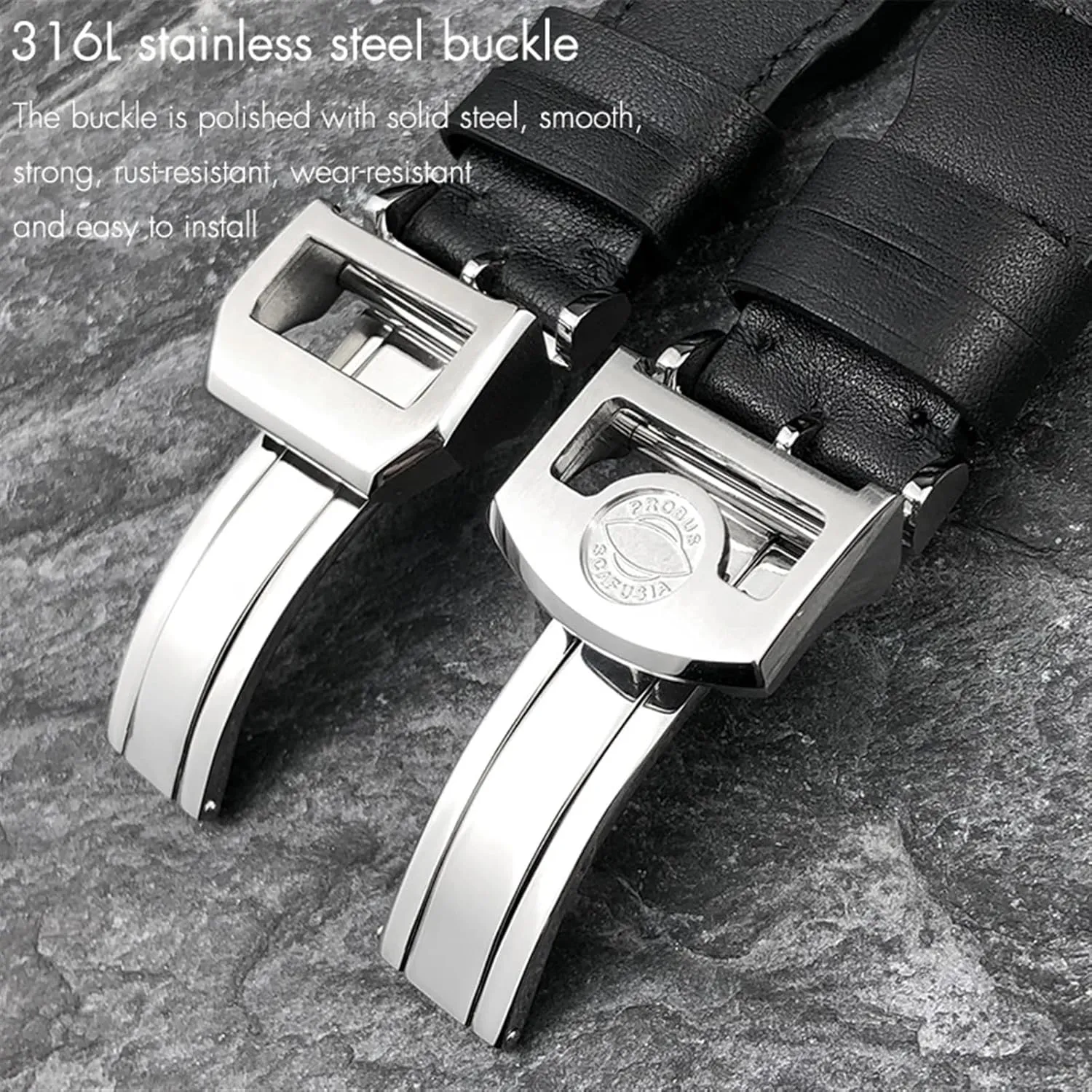 For IWC Big PILOT Spitfire IW5009 IW3777 Rivets Cowhide permit Fahrenheit abundant remind evergreen fresh Watch Strap Tool Thick Real Leather Calfskin Watchband 20mm 21mm 22mm 