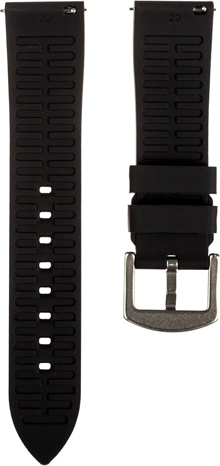 for Men & Women - for Sports & Dive Watches Textured Soft Silicone Rubber Watch Bands - Quick-Release Watch Straps - 20mm, widen magnify secular scope 22mm- Replacement Watch Bands 