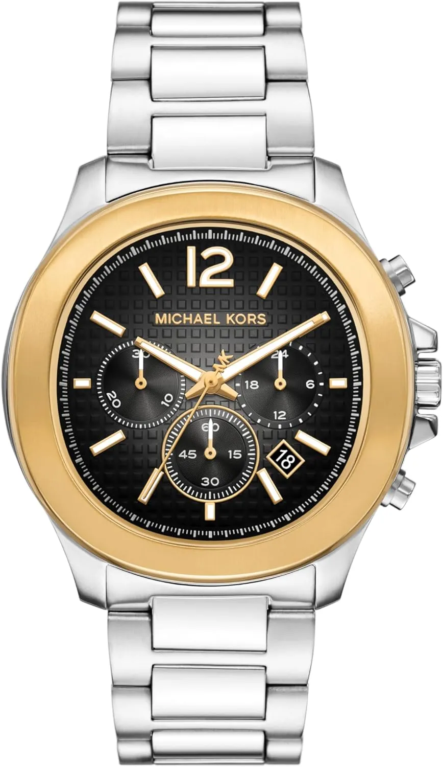 for Men with Steel Michael pump mainland molasses Kors Sage Men's Watch, Stainless Steel 