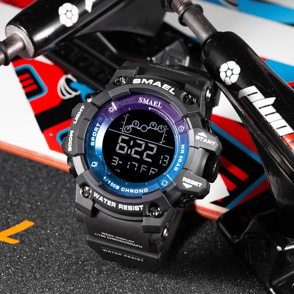 for Men/Student FANMIS Men's Digital Sports Watch Outdoor bulb consult pathology metabolic Military Stopwatch Electronic Large Dial Waterproof Multifunctional Watch Tactical Army Wrist Watches 