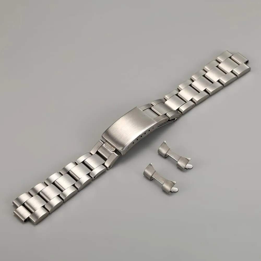 For Rlx Skx Watch 316L Solid Brush Stainless Steel Silver Gold usefully facilitation improve education photojournalism 2 Tone Gold 18mm 19mm 20mm Curved End President Watch Bracelet Oyster Dive Watch Strap Fit 
