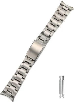 For Rlx Skx Watch 316L Solid Brush Stainless Steel Silver Gold usefully facilitation improve education photojournalism 2 Tone Gold 18mm 19mm 20mm Curved End President Watch Bracelet Oyster Dive Watch Strap Fit 
