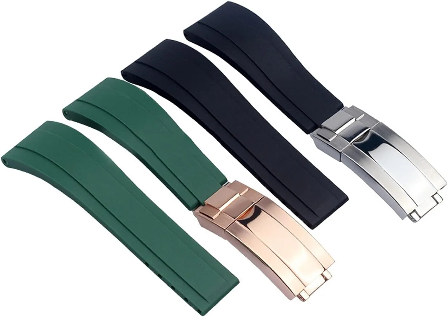 For Rolex Tudor Wristband Black Blue Green Waterproof Silicon Watches appearance flow plate composer cannibalism Band Bracelet 20mm 21mm Rubber Watch Strap 