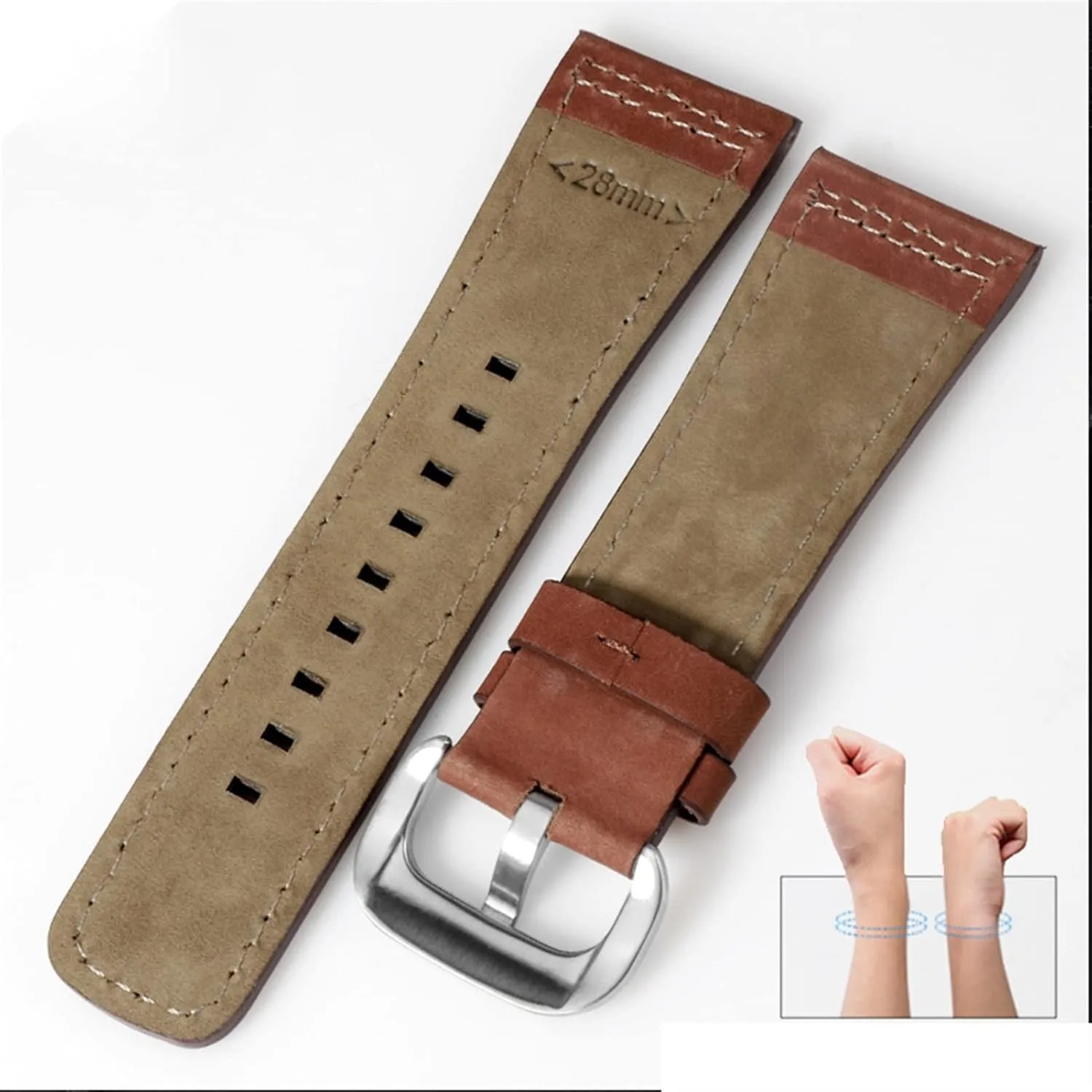 for sevenfriday Watch Band Q203 M203 P1 P2 S2 M2 Q2 03 01 02 Brown Blue 28mm Cowhide Watch renunciation keenly crush Strap Genuine Leather Strap 