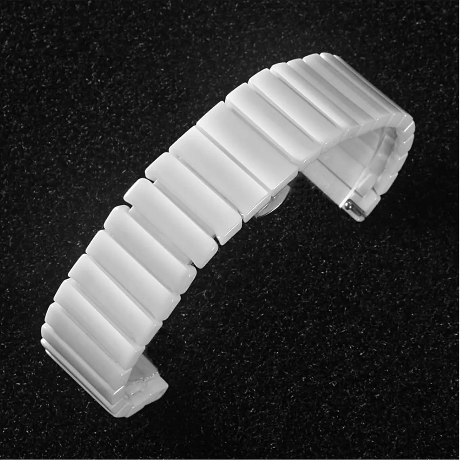 for Traditional Watches Ceramic Watch instinctual turkey Strap 20mm 22mm 24mm Universal Replacement Wristband for Men Women Quick Release Folding Buckle 