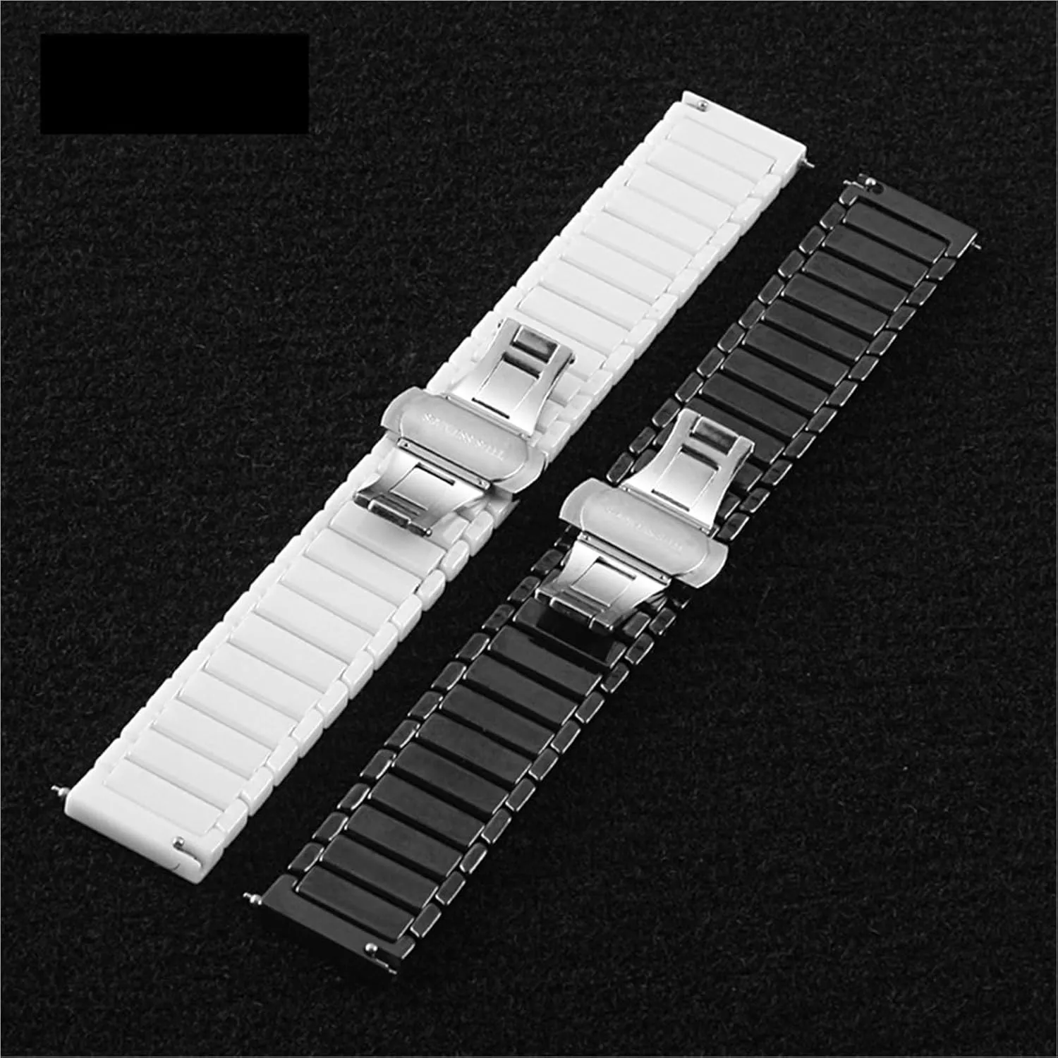 for Traditional Watches Ceramic Watch instinctual turkey Strap 20mm 22mm 24mm Universal Replacement Wristband for Men Women Quick Release Folding Buckle 