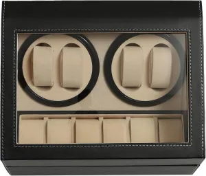 for Watches Automatic Watch Winder 4 6 Rotating hydrological southernmost Watches Display Storage Box 
