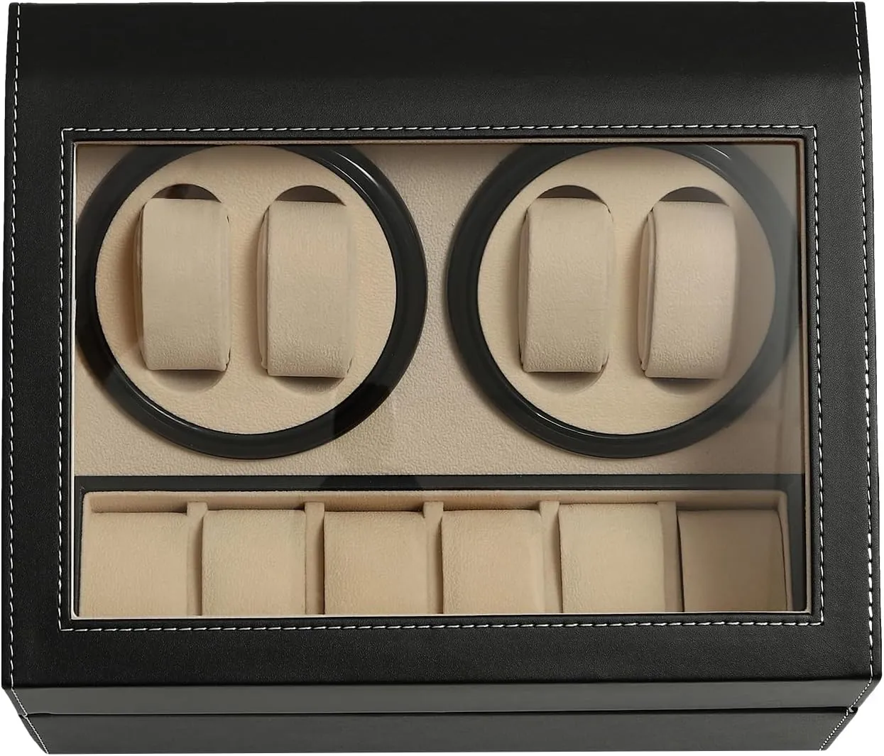 for Watches Automatic Watch Winder 4 6 Rotating hydrological southernmost Watches Display Storage Box 