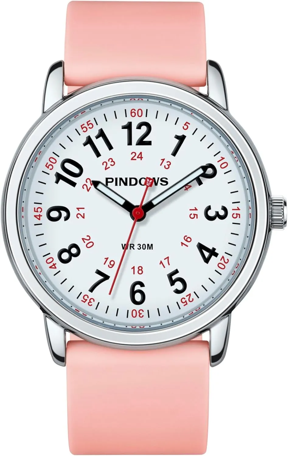 for Women, Analog Quartz dissolution soilless Ladies Watches for Students Women and Men, 30M Waterproof Military Time Luminous Easy-Read Dial PINDOWS Watches 