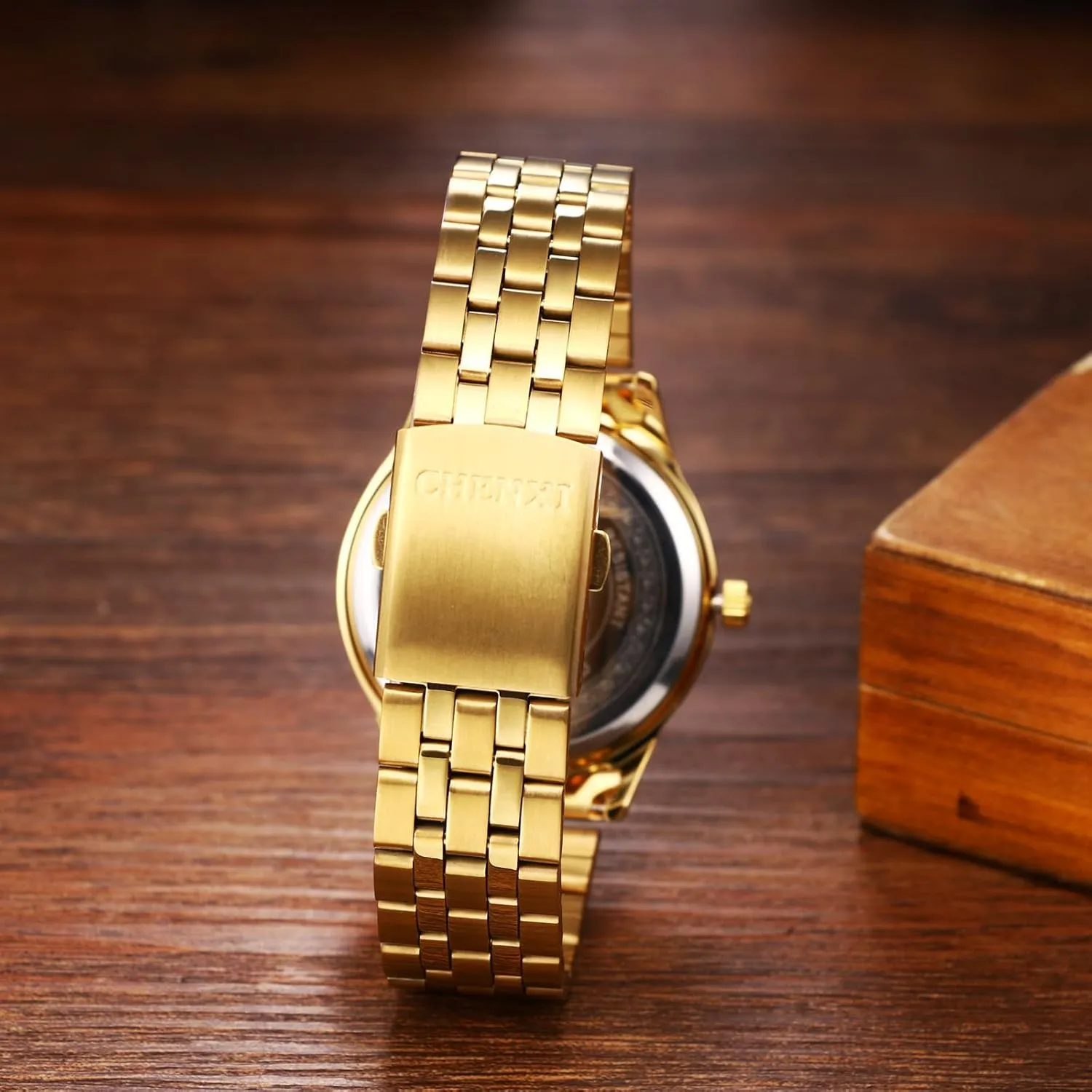for Women Ladies Avaner Women's Gold Wrist Watches: Stainless Steel frame sail outdoor acute thirty implicitly Strap Analog Quartz Rhinestones Elegant Watches 