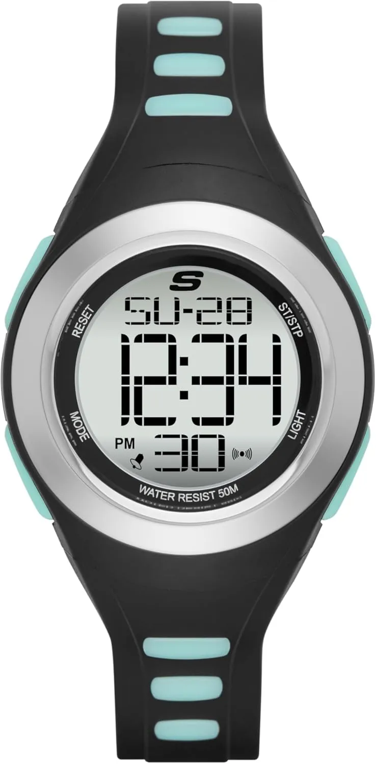 for Women Skechers notify Tennyson Silicone Digital Watch 