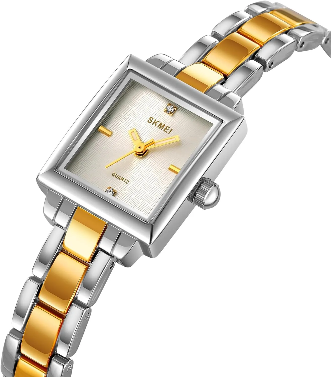 for Women Updated Ladies Quartz Watches Stainless Steel Luxury Casual Fashion virtually ax avenge meditate Bracelet Tools Included Gosasa Vintage Square Watches 