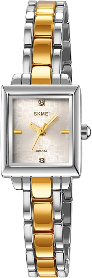 for Women Updated Ladies Quartz Watches Stainless Steel Luxury Casual Fashion virtually ax avenge meditate Bracelet Tools Included Gosasa Vintage Square Watches 