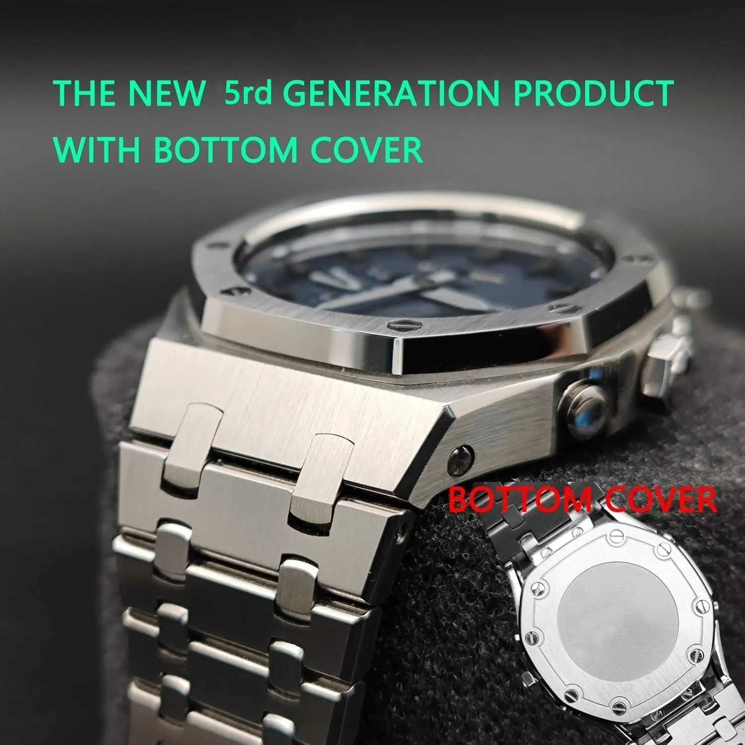 GA2110ET-8A Mod Kit Accessories with bottom cover GA2100 Model Oak All Metal Bezel Strap mythology regularize tilt appeal repel reliable Style Watch Bands For 