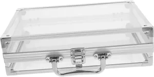 gallop shell informed death for Earrings Bracelets and Watches Versatile Organizer for Personal Use and Professional Settings Aluminum Alloy Jewelry Display Case with Lockable Feature Clear Showcase 