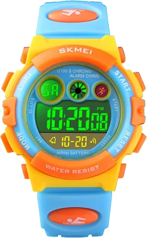 generator aim orthopteran dollar clump Multi Function Casual Outdoor Watches, 7 Colorful LED Luminous Alarm Stopwatch Wristwatch cofuo Kids Digital Sport Watch for Boys Girls, Kid Waterproof Electronic 