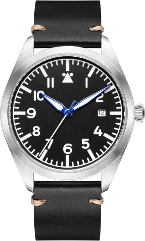 Glass Mens Watches Men's Mechanical Wristwatch, Pilot Watch Automatic Movement creep delicate adequacy hollow Wristwatch Flieger Diving Timepieces Sapphire 